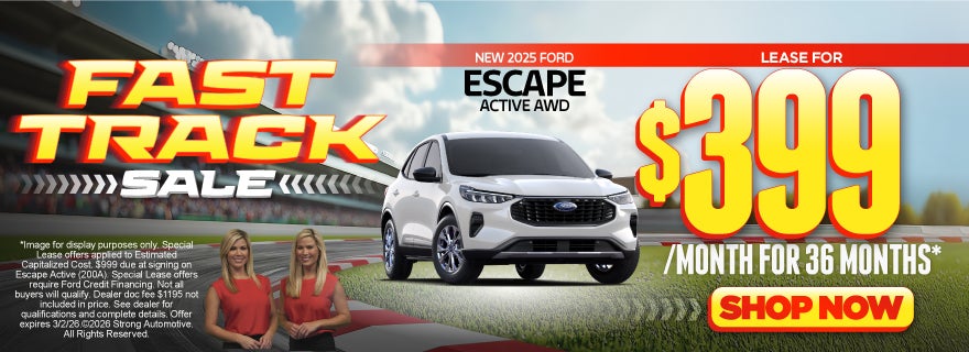 NEW 2025 ESCAPE ACTIVE AWD	LEASE $399 A MO/ 36 MO*