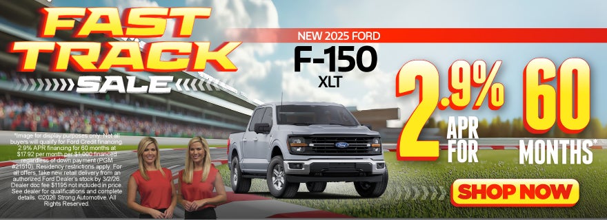 NEW 2025 FORD F-150 XLT	2.9% apr / 60 MO*