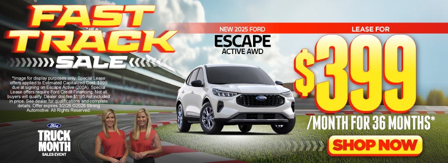 NEW 2025 ESCAPE ACTIVE AWD	LEASE $399 A MO/ 36 MO*