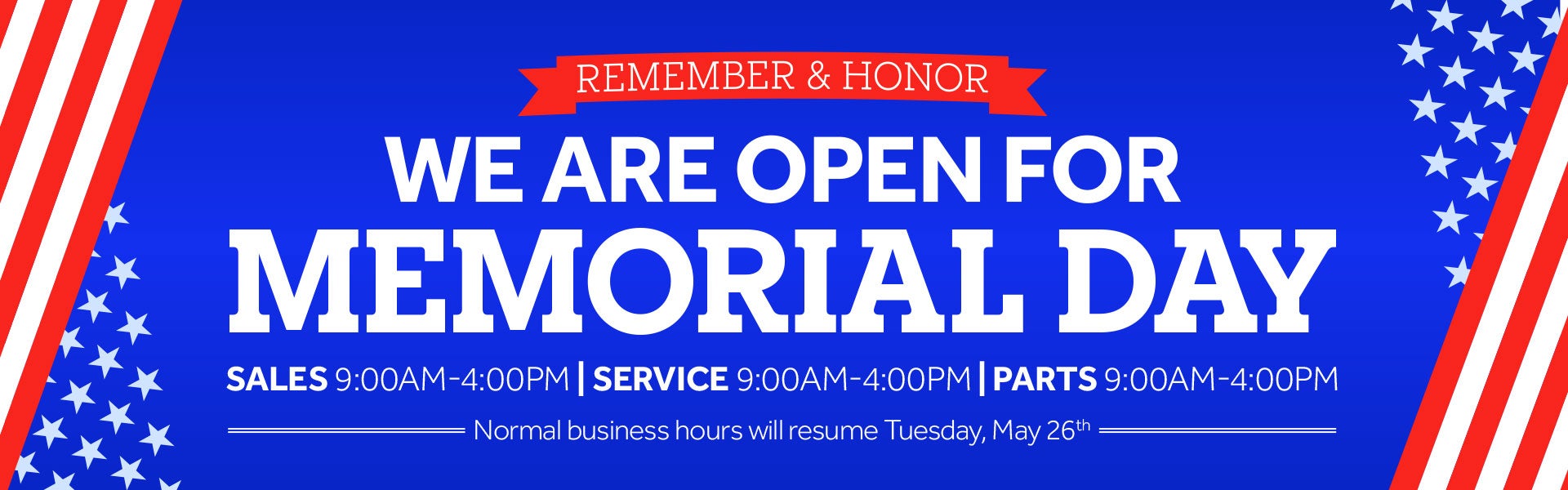 open memorial day