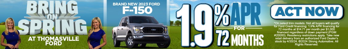 New 2023 Ford F-150 - 1.9% APR* - Act Now